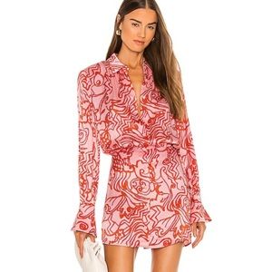 Alexis Prima Dress in Vermillion